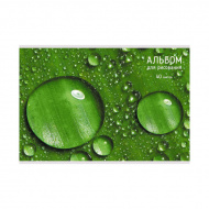 Альбом д/рис 40л А4 "Nature" 110г/м2, скоба, обл. мел. картон А2Л402339 Listoff