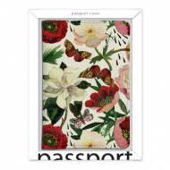 Обложка д/паспорта "Flora. Пионы" иск.кожа 3-620/02 Bruno Visconti