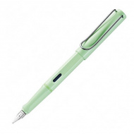 Ручка перьевая LAMY "Safari" 036 синий патр., корпус из светло-зеленого пластика, перо F