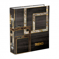 Папка-регистратор А4, 75мм, картон/лам.бум., рис/венге "Trend. Marbling" EC752703 Expert Complete