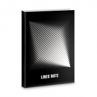 Записная книга А5+ 96л "Graphic art" линейка, сшивка, интегр.обл., картон, рис ЕТИ596360 Listoff