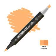 Маркер спиртовой худож. SKETCHMARKER "Brush" O73 закат, двустор., пулевид./скошен. SMB-O73