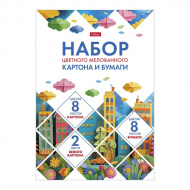 Набор д/дет.твор. А4 (цв.картон 8л, бел.картон 2л, цв.бумага 10л) Hatber "Мозаика" 18НКБ4_32444