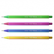 Карандаш механический 1,3мм HB, пластик. корп., ассорти, ластик "The Pencil" SA2003 Penac (1 шт)