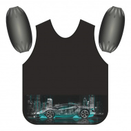 Фартук-накидка для уроков труда+нарукавники "Neon car" 44*60см, 3 кармана PA0006-08 Lamark