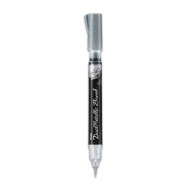 Маркер-кисть водный Pentel кнопка подкачки, серебро, блистер XGFH-DZX