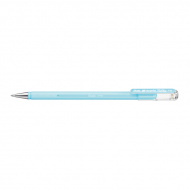 Ручка гелевая 0,8мм, голубой, голубой корп. "Hybrid Milky" K108-PS Pentel