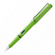 Ручка перьевая LAMY "Safari" 013 синий патр., корпус из зеленого пластика, перо F