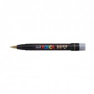 Маркер-кисть акриловый UNI Posca PCF-350 золотой 149687
