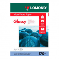 Бумага А4 Lomond д/стр.пр. 170г/м2, глянцевая, односторонняя 0102142 (50л)