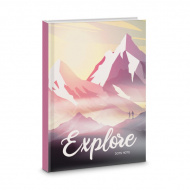 Записная книга А5+ 96л "Adventure" в точку, сшивка, интегр.обл., картон, рисунок ЕТИ596366 Listoff