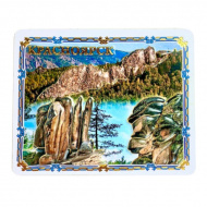 Магнит Красноярск "Столбы коллаж" 9,2*7,4см, ПВХ 22757