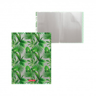 Папка 20 файлов А4, 17мм, 550мкм, рисунок "Tropical Leaves" 49317 Erich Krause