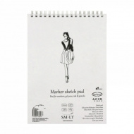 Скетчпад для маркеров А5 40л, 100г/м2, гребень "Authentic Marker" 5EB-40TS SM-LT