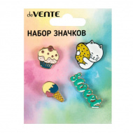 Набор значков "Sweet Kitty" 4шт 8092146 deVENTE