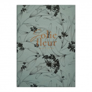 Ежедневник А5 2026 Infolio "Fleur" интегр.обл., иск.кожа, сшивка, серый I1734/grey