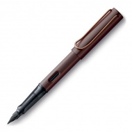 Ручка перьевая LAMY "Lux" 090, корпус-анодированный алюминий бронзового цвета ,перо F, пенал 4034045