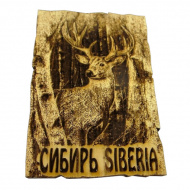 Магнит Сибирь КЕДР "Олень" 50*90мм 18805