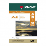 Бумага А4 Lomond д/стр.пр. 120г/м2, матовая, односторонняя 0102003 (100л)