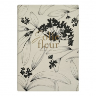 Ежедневник А5 2026 Infolio "Fleur" интегр.обл., иск.кожа, сшивка, айвори I1734/ivory