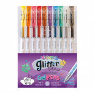 Набор гелевых ручек Colorino "Glitter" 10шт/10цв, 1,0мм CL80929PTR