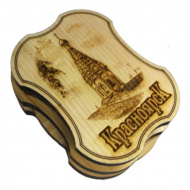 Сувенирная шкатулка КЕДР "Красноярск. Часовня" 10см*8см 18794