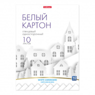 Картон белый А4 10л мелованный, односторонний, глянцевый, в папке 58496 Erich Krause Картон белый А4 10л мелованный, односторонний, глянцевый, в папке 58496 Erich Krause