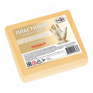 Пластилин скульптурный Гамма "Студия" телесный, 500г, твердый, полиэт.уп. 2.80.Е050.001