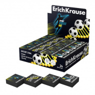 Ластик Erich Krause "ДНК спорта" квадрат 32*32*11мм, PVC, ассорти 60787