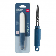 Ножницы 12,5 см Deli  портативные, синий, EZ508BLUE