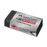Ластик Faber-Castell "Dust-free" прямоуг. 45*22*13мм, термопласт. резина, черный 187171