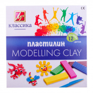 Пластилин Луч "Классика" 12цв, 240г,  классич, со стеком, карт.уп. 7С 331-08
