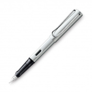 /Ручка перьевая LAMY "Al-star" 025 синий патр., корпус серебристый, перо F