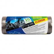 Пакеты д/мусора ПНД 30л, 7мкм, 50*60см, черные, 30шт/рул "Econom" PRO933C A.D.M. Пакеты д/мусора ПНД 30л, 7мкм, 50*60см, черные, 30шт/рул "Econom" PRO933C A.D.M.