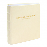 Фотоальбом на 200ф 10*15 "Moment & Memory. Молочный" кармашки 9028511 deVENTE