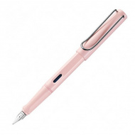 Ручка перьевая LAMY "Safari" 036 синий патр., корпус из светло-розового пластика, перо F