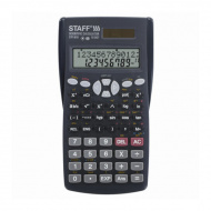 Калькулятор Staff STF-810 (черный) инженерный для ЕГЭ 10+2р (240 функций)