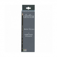 Карандаши ч/гр 6шт CretacoloR "Artist Studio Line" (2*B,2*HB,2*F) 6-гран., б/ласт. CC141 06