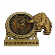 Магнит Красноярск БЕРЕСТА "Герб" медведь 18955