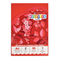 Пористая резина (фоамиран) А4 "Красный" 10л/1цв, 2мм 65986 Феникс+