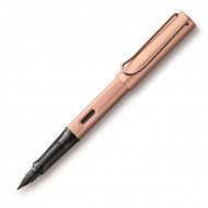 Ручка перьевая LAMY "Lux" 076, корпус-алюминий анодированный розовым золотом ,перо F, пенал 4031506