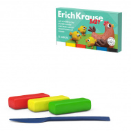 Пластилин Erich Krause "Для малышей" 6цв, 120г, мягкий, карт.уп., со стеком 61323