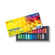 Пастель сухая мягкая профессиональная Mungyo "Soft Pastel" 24цв, ½ длины в картон. кор. MGMPS24